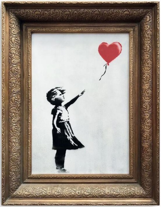 La obra de Banksy que se autodestruyó tras ser vendida por 1,2 millones podría valer ahora el doble