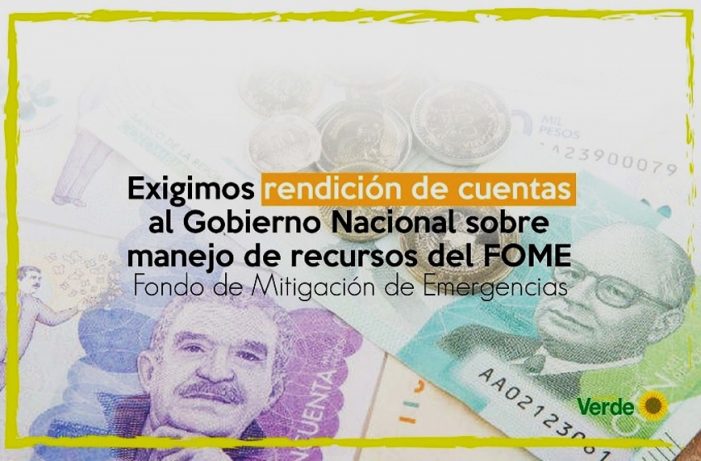 Exigen al Gobierno Nacional rendición de cuentas sobre manejo de recursos de la pandemia