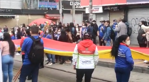 Manifestaciones de comerciantes de San Victorino bloquearon el centro de Bogotá