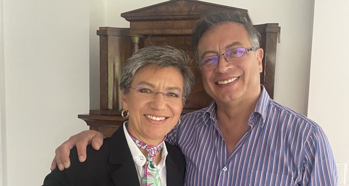 Gustavo Petro y Claudia López trabajarán para impulsar programas de cambio