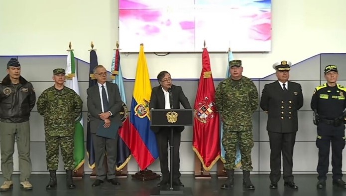 Presidente Petro presentó la nueva cúpula de la Fuerza Pública