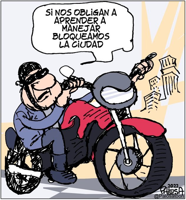 Motociclistas protestan…. por Palosa
