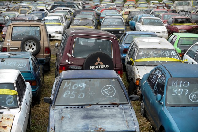 Subastarán vehículos declarados en abandono en Bogotá