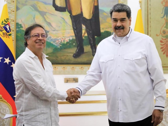 Encuentro entre Gustavo Petro y Nicolás Maduro en Venezuela