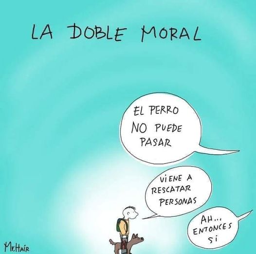 La doble moral….