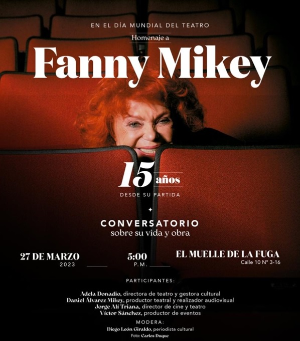 Homenaje a Fanny Mikey, en el ‘Día del Teatro’ en la FUGA