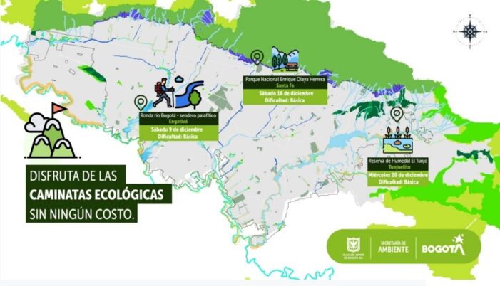 Caminatas ecológicas para cerrar el año en Bogotá