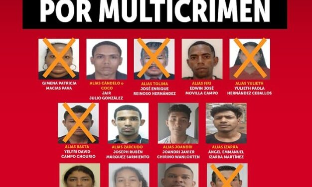 Policía Nacional publica cartel de los delincuentes más buscado en Bogotá