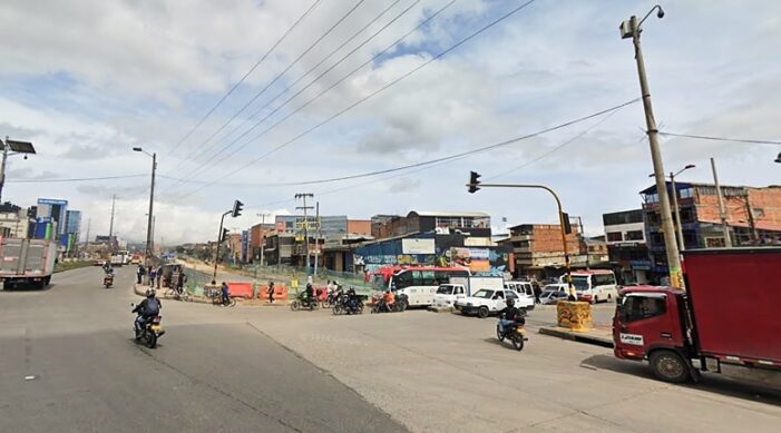 Cierres viales de la Autopista Sur en Soacha por obras de la troncal de TransMilenio