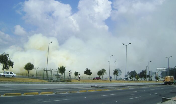 Voraz incendio forestal en el sector de Villa del Río y Madelena al sur de Bogotá