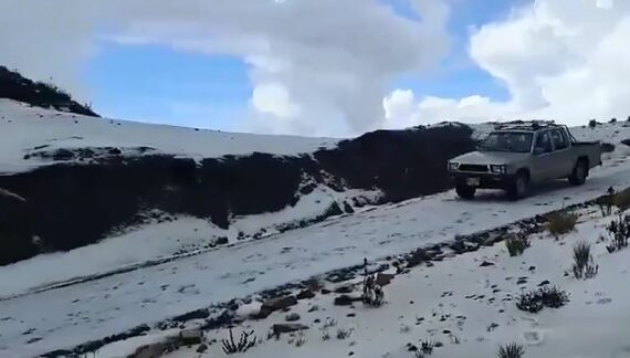 Volvió a nevar en el Parque Nacional Natural El Cocuy