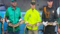 Policía Nacional da contundente golpe contra el tráfico ilegal de fauna silvestre en la Mojana (Sucre)