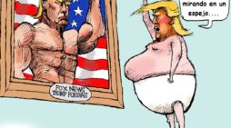 “Retrato de Trump en Fox News” por Mike Luckovich